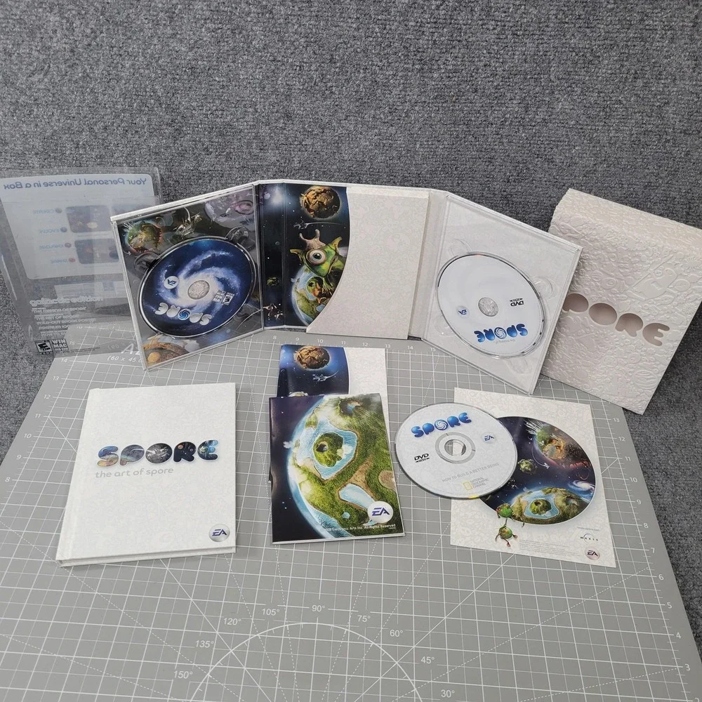 Spore Galactic Edition PC Mac‎ DVD-ROM Complete Box Set EA Maxis Nat Geo DVD
